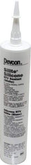 Devcon - 10.3 oz Cartridge White RTV Silicone Joint Sealant - 450°F Max Operating Temp - Exact Industrial Supply