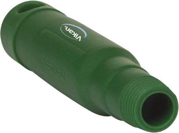 Vikan - 6-1/2 x 1-5/32" Polypropylene Squeegee Handle - European Threaded Connection, Green - Exact Industrial Supply