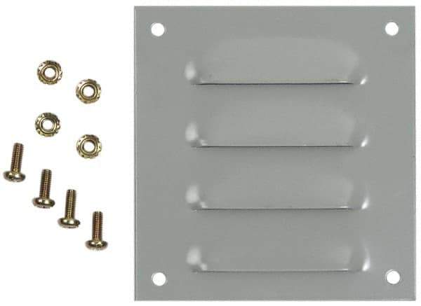 Cooper B-Line - Electrical Enclosure Steel Louver Plate Kit - For Use with Enclosures - Exact Industrial Supply