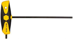Wiha - 9/64" Hex, T-Handle Cushion Grip, Hex Key - 5-29/32" OAL, Inch System of Measurement - Exact Industrial Supply