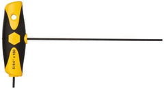 Wiha - 5/64" Hex, T-Handle Cushion Grip, Hex Key - 5-29/32" OAL, Inch System of Measurement - Exact Industrial Supply