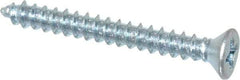 Value Collection - #6 Flat Head Phillips Sheet Metal Screw - Steel, 1-1/4" OAL, Grade 2 - Exact Industrial Supply