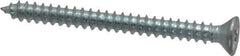 Value Collection - #6 Flat Head Phillips Sheet Metal Screw - Steel, 1-1/2" OAL, Grade 2 - Exact Industrial Supply