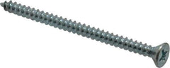 Value Collection - #6 Flat Head Phillips Sheet Metal Screw - Steel, 2" OAL, Grade 2 - Exact Industrial Supply
