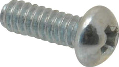 Value Collection - #4-40 UNC, 5/16" Length Under Head Phillips Drive Machine Screw - Round Head, Grade 2 Steel, Zinc-Plated Finish, Without Washer - Exact Industrial Supply