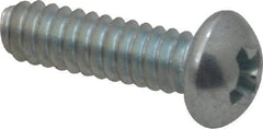 Value Collection - #4-40 UNC, 3/8" Length Under Head Phillips Drive Machine Screw - Round Head, Grade 2 Steel, Zinc-Plated Finish, Without Washer - Exact Industrial Supply