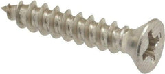 Value Collection - #6 Flat Head Phillips Sheet Metal Screw - Stainless Steel, 3/4" OAL, Grade 18-8 - Exact Industrial Supply