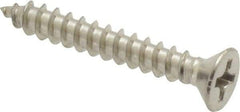 Value Collection - #6 Flat Head Phillips Sheet Metal Screw - Stainless Steel, 1" OAL, Grade 18-8 - Exact Industrial Supply
