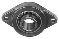 Value Collection - 6-1/8" OALBall Bearing Pillow Block - Cast Iron - Exact Industrial Supply