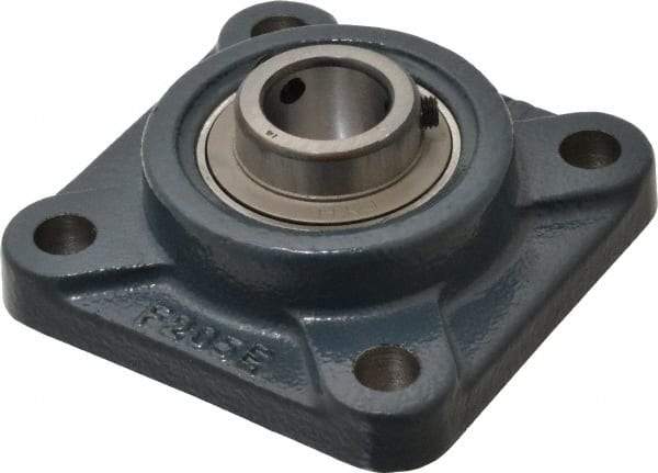 Value Collection - 3-3/4" OALBall Bearing Pillow Block - Cast Iron - Exact Industrial Supply