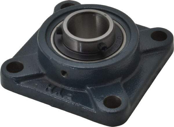Value Collection - 4-1/4" OALBall Bearing Pillow Block - Cast Iron - Exact Industrial Supply