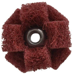 Standard Abrasives - 3" Diam Unmounted Buffing Wheel - 1 Ply, Scrubber Wheel, Medium Grade - Exact Industrial Supply