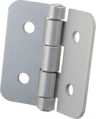 80/20 Inc. - 3" Long x 3" Wide x 1/8" Thick, Aluminum Door Hinge - Aluminum - Exact Industrial Supply
