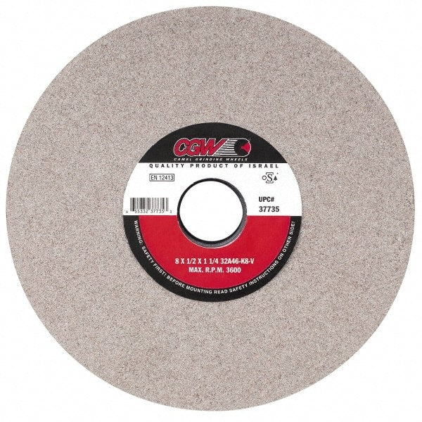 Camel Grinding Wheels - 14" Diam x 5" Hole x 2" Thick, K Hardness, 60 Grit Surface Grinding Wheel - Exact Industrial Supply