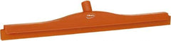 Vikan - 24" Rubber Blade Floor Squeegee - Double Edge, Orange, Plastic Holder - Exact Industrial Supply