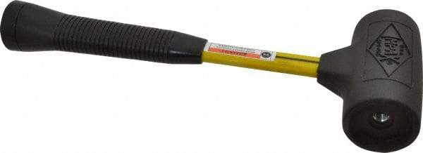 NUPLA - 32 oz Head 2" Face Diam Composite Rubber Dead Blow Hammer without Faces - Fiberglass Handle - Exact Industrial Supply
