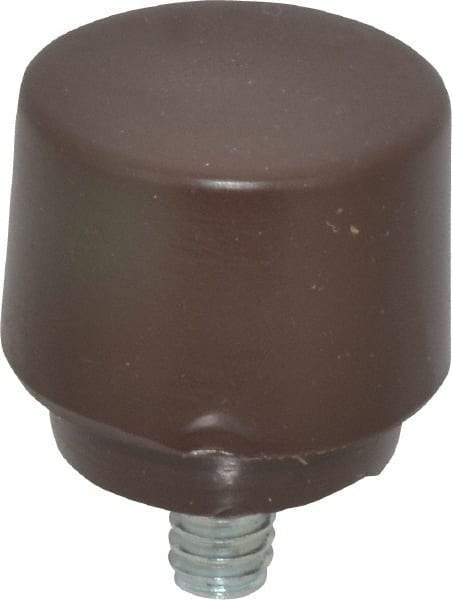 NUPLA - 1" Face Diam, Grade Soft, Brown Soft Face Hammer Tip - Plastic - Exact Industrial Supply