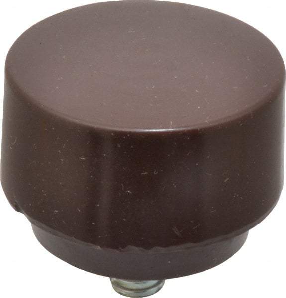 NUPLA - 1-1/2" Face Diam, Grade Soft, Brown Soft Face Hammer Tip - Plastic - Exact Industrial Supply