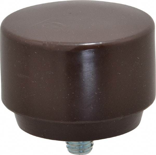 NUPLA - 2" Face Diam, Grade Soft, Brown Soft Face Hammer Tip - Plastic - Exact Industrial Supply