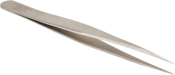 Aven - 5" OALmm-SA Precision Tweezers - General Purpose, Strong Tip - Exact Industrial Supply