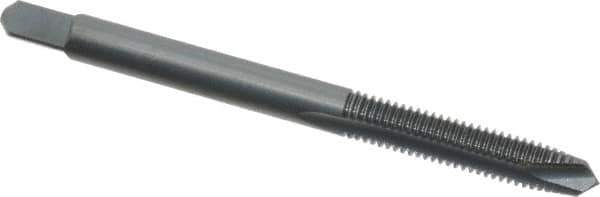 Kennametal - #10-32 UNF, 2 Flute, Oxide Finish, High Speed Steel Spiral Point Tap - Plug Chamfer, Right Hand Thread, 2.38" OAL, 7/8" Thread Length, 0.194" Shank Diam, 3B Class of Fit - Exact Industrial Supply