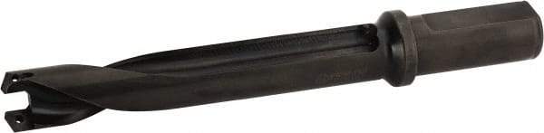 Allied Machine and Engineering - 24 to 25.78mm Diam, 5xD, 5-1/8" Max Depth, 1" Shank Diam, 8-13/16" OAL, Replaceable Tip Drill - Series 24 - Exact Industrial Supply