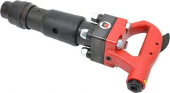 Universal Tool - 2,100 BPM, 3-3/4 Inch Long Stroke, Pneumatic Chipping Hammer - 30 CFM Air Consumption, 3/8 NPT Inlet - Exact Industrial Supply