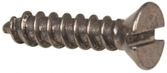 Value Collection - #6 Flat Head Slotted Sheet Metal Screw - Stainless Steel, 5/8" OAL, Grade 316 - Exact Industrial Supply