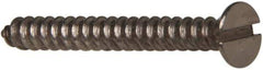 Value Collection - #6 Flat Head Slotted Sheet Metal Screw - Stainless Steel, 1-1/4" OAL, Grade 316 - Exact Industrial Supply