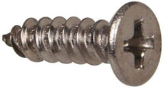 Value Collection - #6 Flat Head Phillips Sheet Metal Screw - Stainless Steel, 3/8" OAL, Grade 316 - Exact Industrial Supply