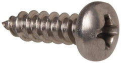 Value Collection - #6 Flat Head Phillips Sheet Metal Screw - Stainless Steel, 1/2" OAL, Grade 316 - Exact Industrial Supply