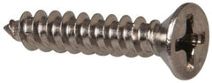 Value Collection - #6 Flat Head Phillips Sheet Metal Screw - Stainless Steel, 3/4" OAL, Grade 316 - Exact Industrial Supply