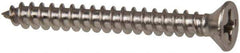 Value Collection - #6 Flat Head Phillips Sheet Metal Screw - Stainless Steel, 1-1/4" OAL, Grade 316 - Exact Industrial Supply