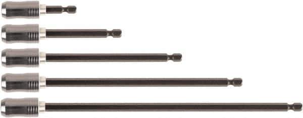 Wiha - Bit Set - 1/4" Drive, 1/4" Hex, Magnetic Bit Holder Point - Exact Industrial Supply