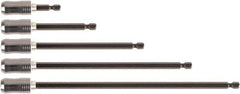 Wiha - Bit Set - 1/4" Drive, 1/4" Hex, Magnetic Bit Holder Point - Exact Industrial Supply