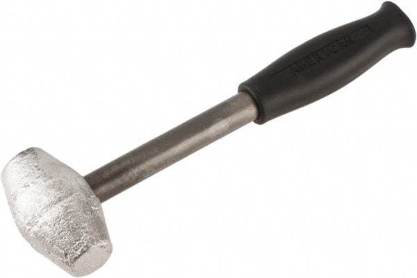 American Hammer - 3 Lb Head Mallet - 10" OAL, 9" Long Steel Handle with Grip - Exact Industrial Supply