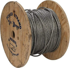 WorkSmart - 3/8" Diam, Aircraft Cable - 10,800 Lb Breaking Strength, 1 x 7 Single Strand - Exact Industrial Supply