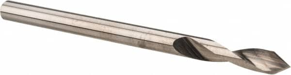 Accupro - 1/8" Body Diam, 60°, 2" OAL, Solid Carbide Spotting Drill - Exact Industrial Supply