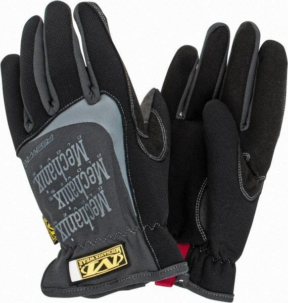 Mechanix Wear - Size M (9) Synthetic Leather General Protection Work Gloves - For Mechanic's & Lifting, Uncoated, Slip-On Cuff, Full Fingered, Black, Paired - Exact Industrial Supply