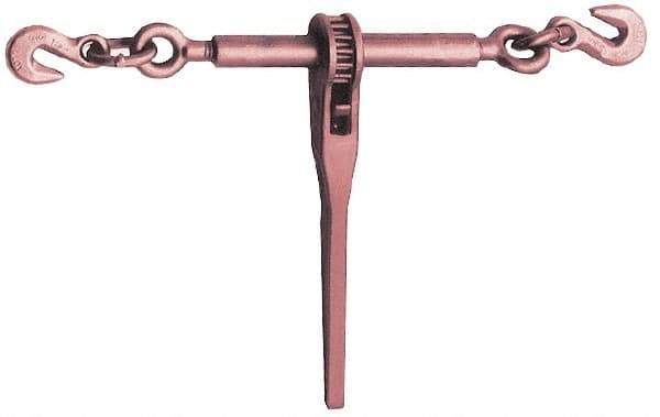 Value Collection - 9,200 Lbs. Load Limit Type B Loadbinder - 8 Inch Take Up, Use with Chains 1/2 Inch Grade 43, 3/8 Inch Grade 70 - Exact Industrial Supply