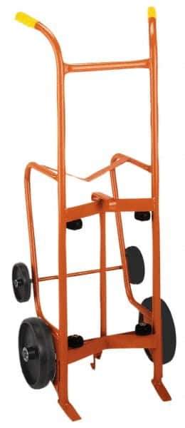 Wesco Industrial Products - 1,000 Lb Load Capacity, 55 Gal Drum Hand Truck - 24" Wide x 56" High, 4 Wheels - Exact Industrial Supply