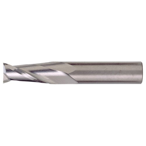 3/16″ × 3/16″ × 5/8″ × 2″ RHS / RHC Solid Carbide 2-Flute Square End Single End General Purpose End Mill - TiAlN - Exact Industrial Supply