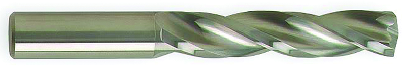 13.3mm Dia-Carbide HP 5XD Drill-150° Point-Bright - Exact Industrial Supply