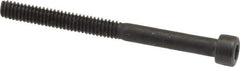 Value Collection - #5-40 UNC Hex Socket Drive, Socket Cap Screw - Alloy Steel, Black Oxide Finish, Partially Threaded, 1-1/2" Length Under Head - Exact Industrial Supply