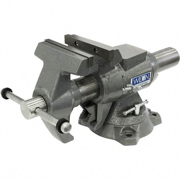 Wilton - Bench & Pipe Combination Vises Jaw Width (Inch): 5-1/2 Jaw Opening Capacity (Inch): 5 - Exact Industrial Supply