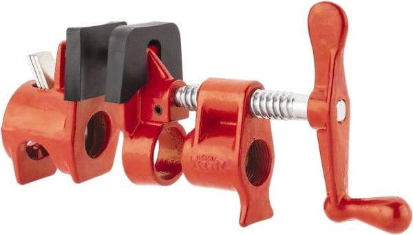 Bessey - 3/4" Pipe, 2-3/8" Throat Depth, Traditional Pipe Clamp - Exact Industrial Supply