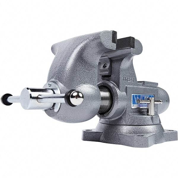 Wilton - Bench & Pipe Combination Vises Jaw Width (Inch): 6-1/2 Jaw Opening Capacity (Inch): 7-1/4 - Exact Industrial Supply