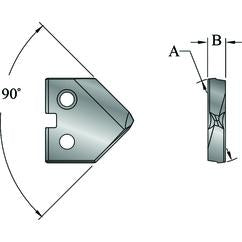 153T-0128-SP T-A® Spade Blade Holder - - Series 3 - Exact Industrial Supply