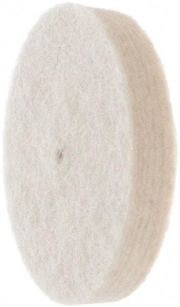 Value Collection - 1-1/2" Diam, 1/4" Shank Diam, Cylinder Shaped Mounted Bob - Medium Density, 1-1/2" Head Length, 2" Shank Length, Wool Felt - Exact Industrial Supply