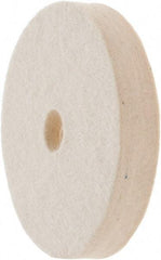 Value Collection - 3" Diam x 1/2" Thick Unmounted Buffing Wheel - 1 Ply, Polishing Wheel, 1/2" Arbor Hole, Medium Density - Exact Industrial Supply
